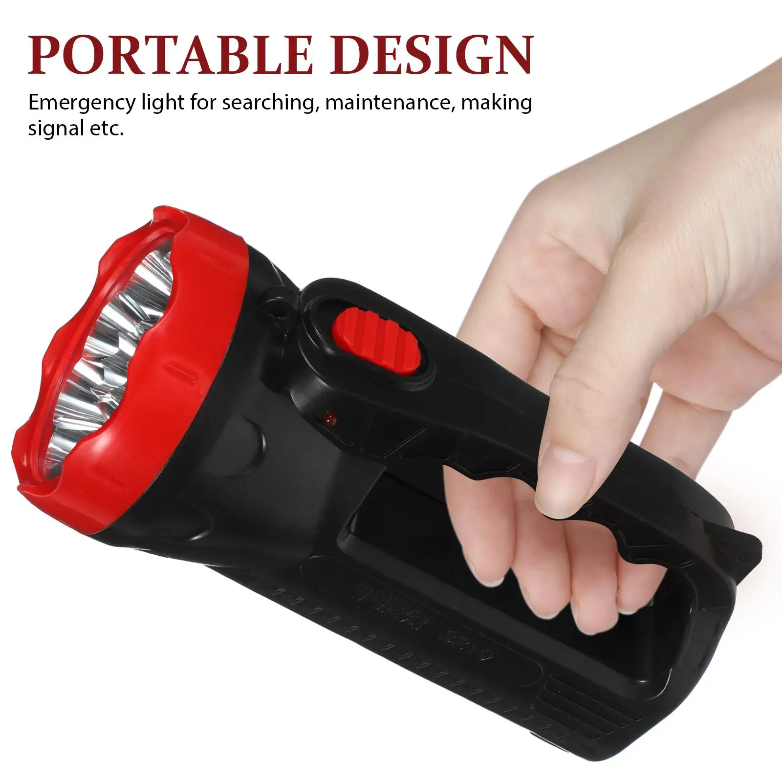 Charging Flashlight High Grade Plastic Super Bright Outdoor Camping Hunting Lantern Searchlight Strong Light Portable Lighting