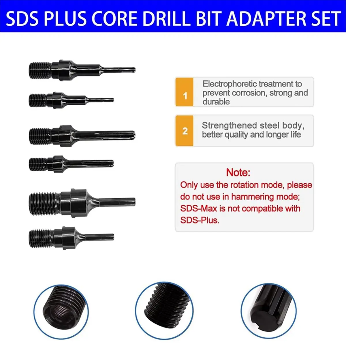 Converter for Concrete Core Bit, 1-1/4