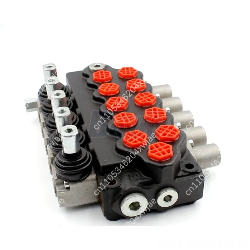 SD5-G38 Monoblock Directional Valve, 45 L/min Manual 5 Spool, High Pressure G3/8