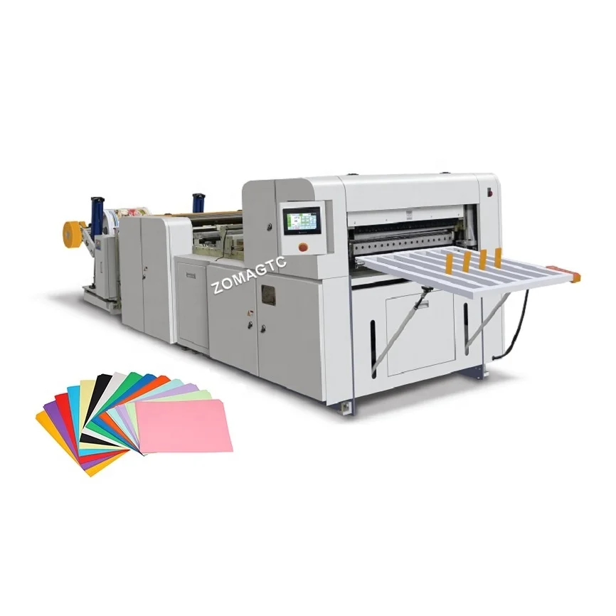 Cortador de papel de rollo a hoja completamente automático, máquina cortadora de papel A3 A4 de alta resistencia, maquinaria de guillotina de hojas de papel Industrial