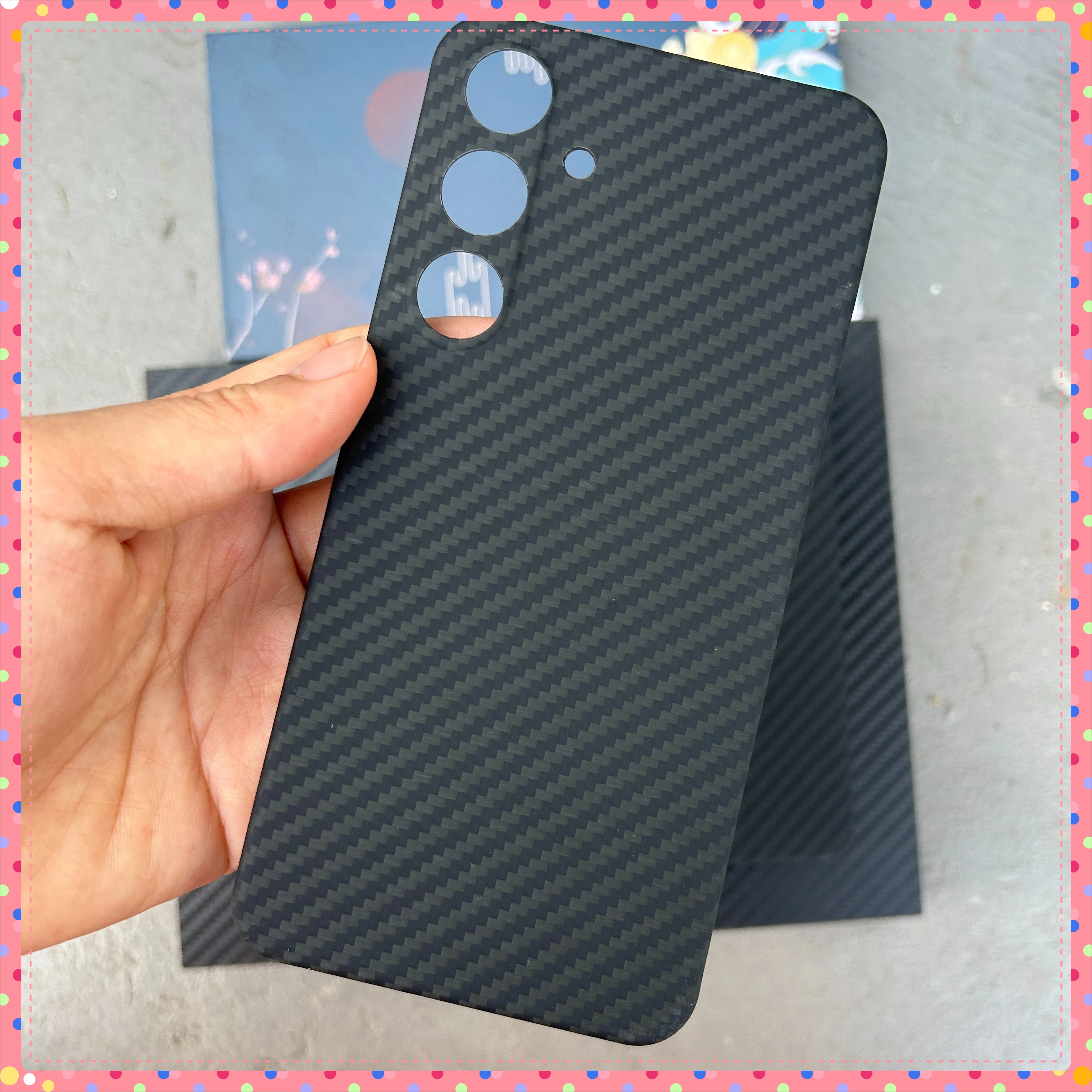 

For MagSafe Case For Samsung Galaxy S24/S24 Plus Genuine Carbon Fabric Fiber Aramid Case Ultra-thin Lightweight Magnetic Cover
