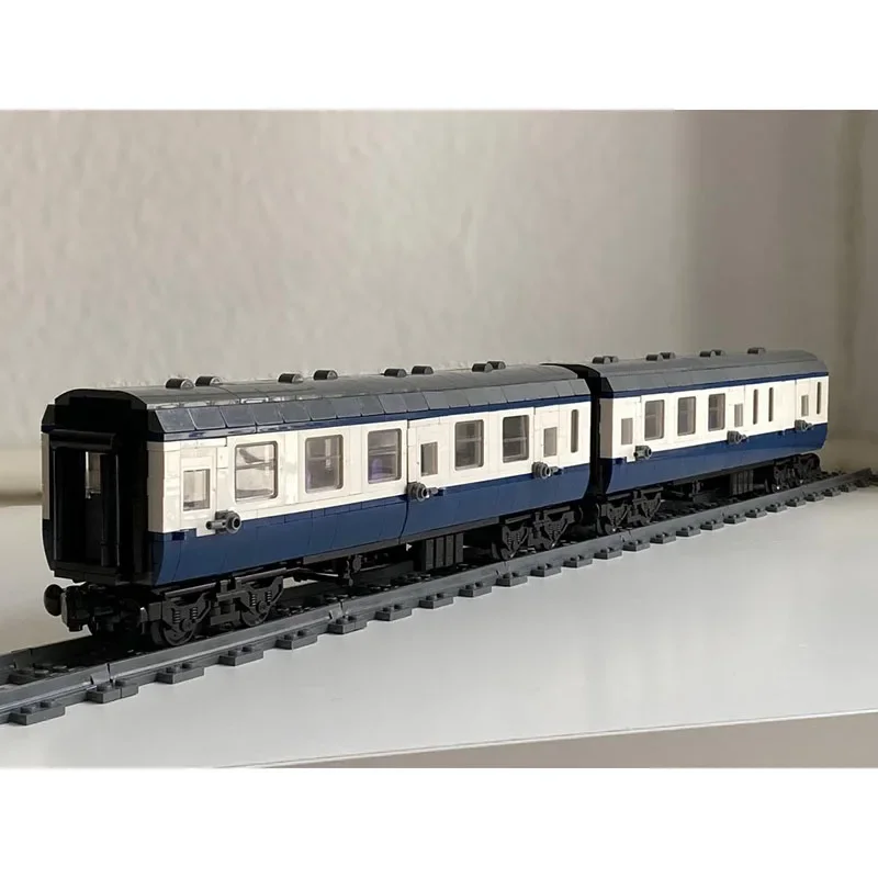 Railway Train Moc Building Blocks Convertible cars and brake cars Technology Bricks Christmas Assembly Toys Constructrion Gifts