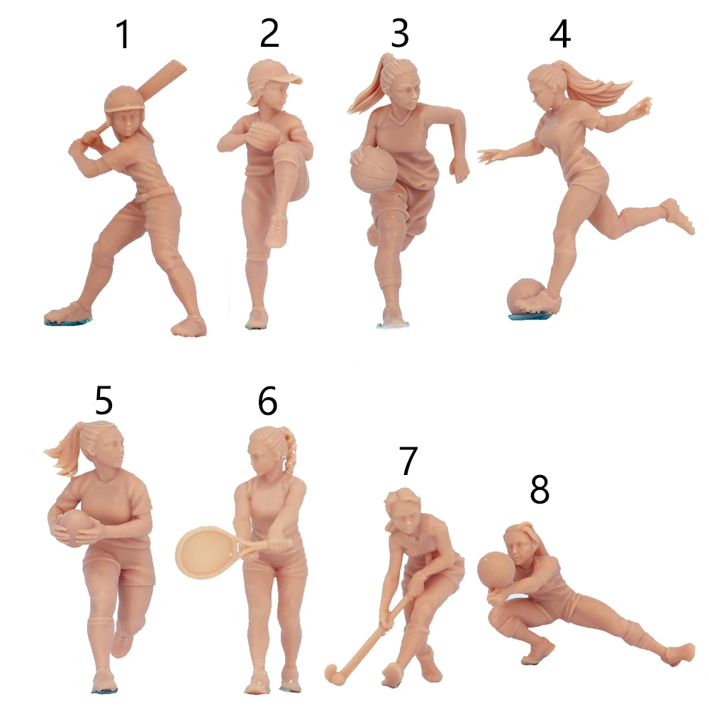 

Фигурка 164, миниатюрный движение, модель спортивной девушки 143, футбол, бейсбол, баскетбол, GK нужно окрасить самостоятельно