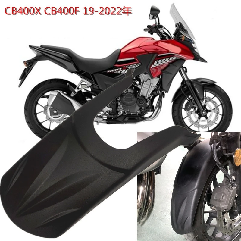 Ekstensi sepatbor depan sepeda motor, pemanjang Fender depan sepeda motor untuk 2019-2022 Honda CB400X CB400F