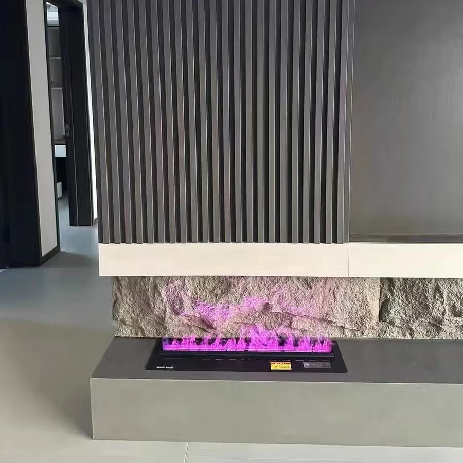 

Электрический камин современного дизайна, высококачественный 3D паровой камин из нержавеющей стали, интеллектуальный встроенный пульт дистанционного управления