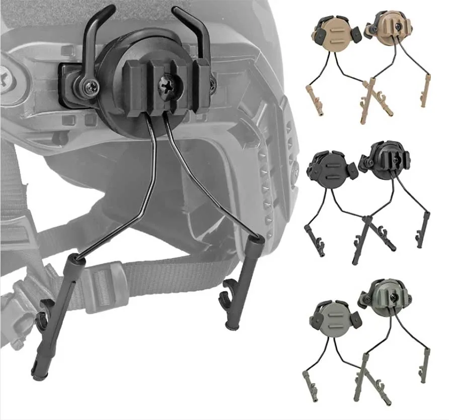 Quick Helmet Kit Adapter Adjustable Track Support Suspension Tactical Helmet Accessories Air Gun Military Headphone Bracket