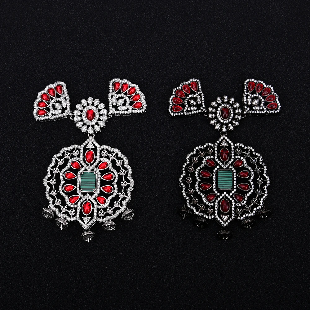 

APDGG 1 шт. большой красный кристалл разъем кисточка ювелирные аксессуары кулон