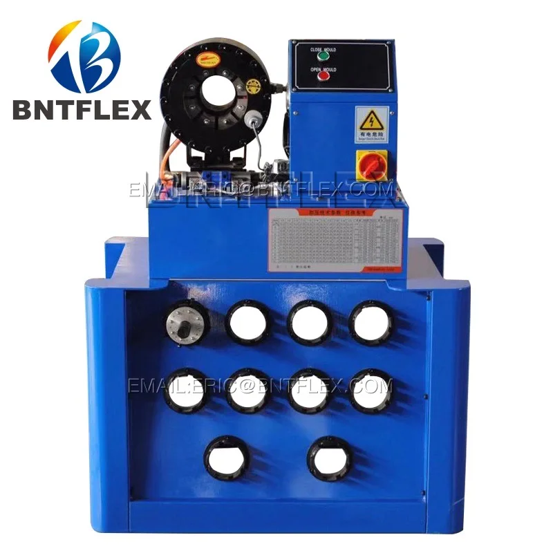 Сделано в Китае Быстрая скорость от 3/16 до 1,5 дюйма Электрические гидравлические шланговые прессы с 9 комплектами матриц для обжима труб