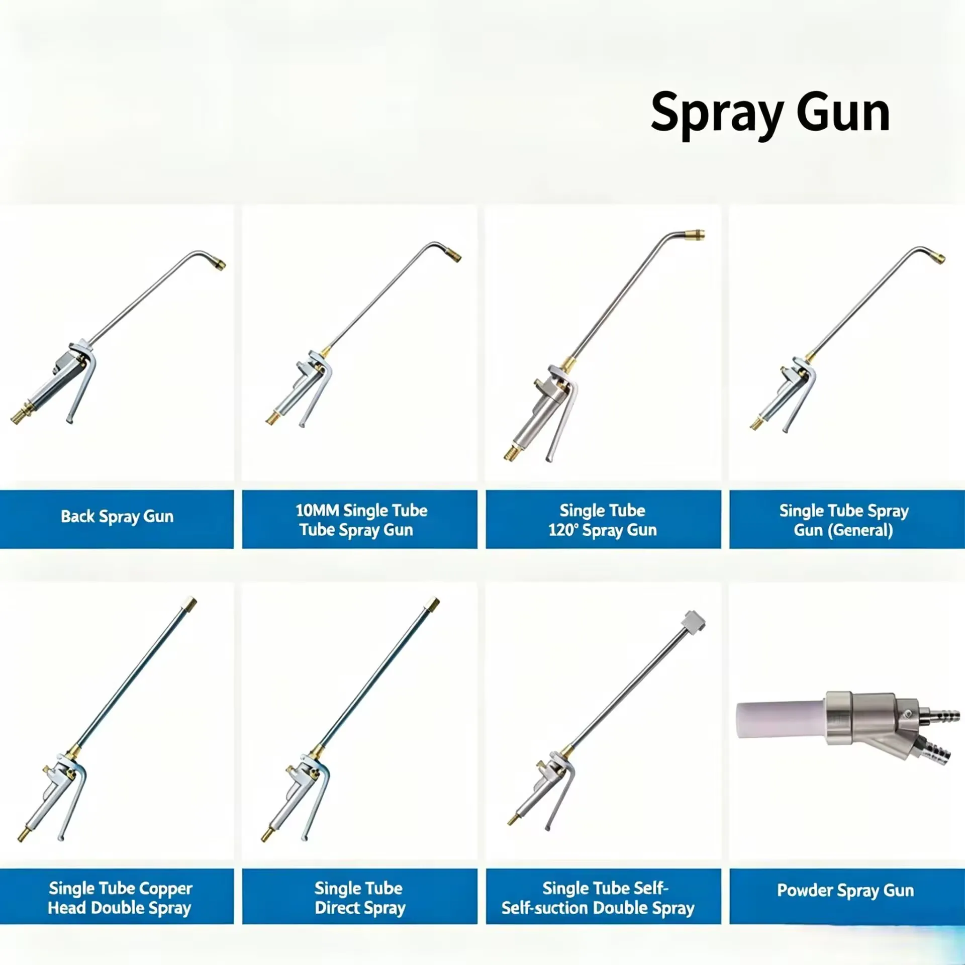 Die Cooling Cleaning Releasing Agent Double-pipe Spray Gun For Die-Casting Machine Forge Mould Lubricating Fluid Sprayer Pistol