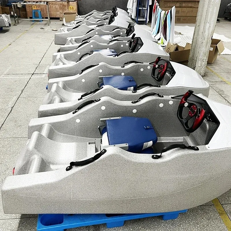 Sport acquatici oceanici economici di alta qualità Epp 52kw / h 15kw 72v Piccola barca a reazione per adulti Go Kart elettrica Mini Rush Wave Boat