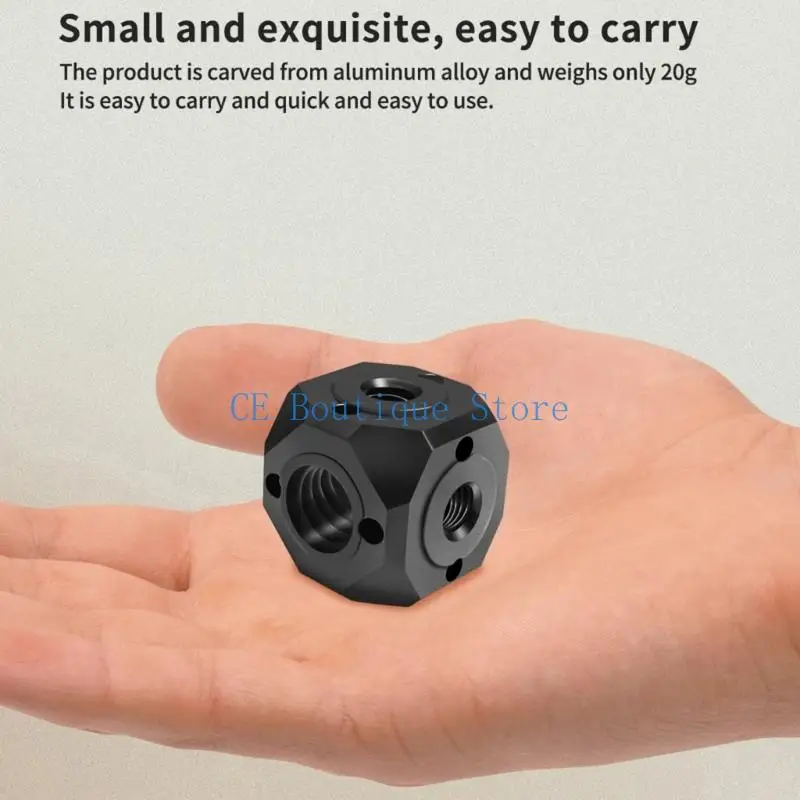 652f Universal Tripods 나사 구멍 어댑터 마법 마법 조음을위한 입방 마운트