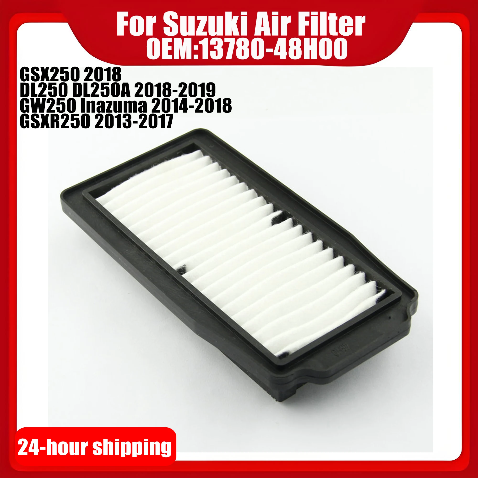 

Motorcycles Air Filter For Suzuki GSX250 DL250 DL250A GW250 Inazuma GSXR250 OEM:13780-48H00 Motorbike Air Filter