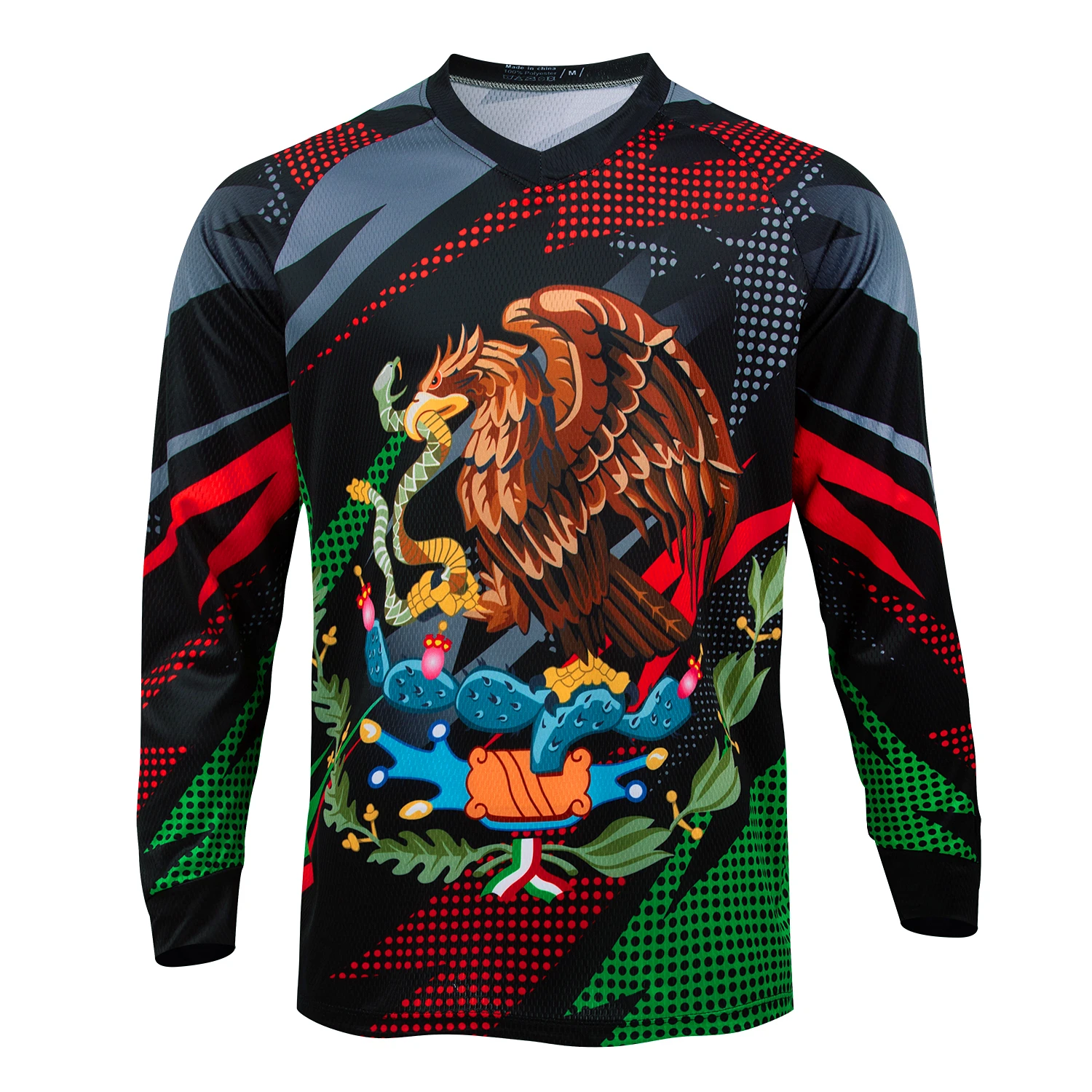 2025 المكسيك الإنحدار جيرسي الرجال في الهواء الطلق موتوكروس قميص دراجة هوائية جبلية طويلة الأكمام ركوب على الطرق الوعرة دراجة نارية سريعة الجافة جيرسي #2