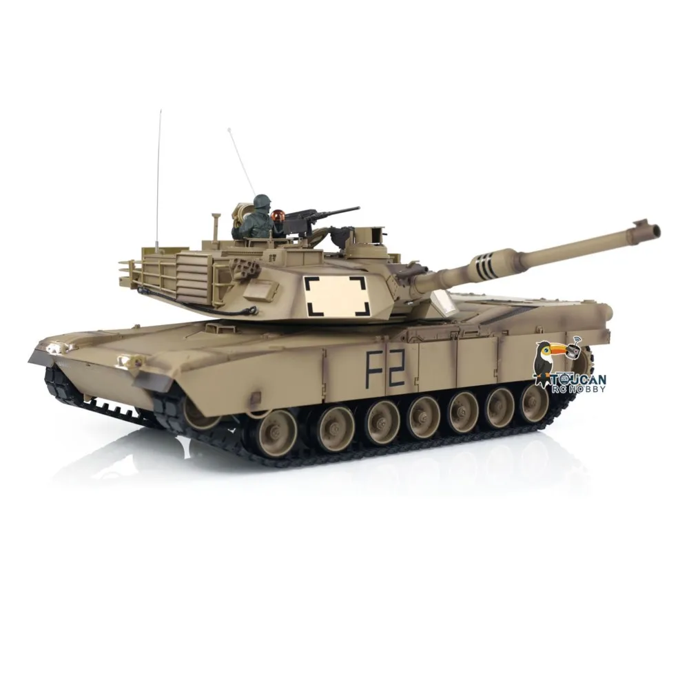 1/16 스케일 2.4Ghz 헨롱 7.0 플라스틱 버전 M1A2 에이브람스 RTR RC 탱크 3918 투칸 모델 TH17788-SMT8
