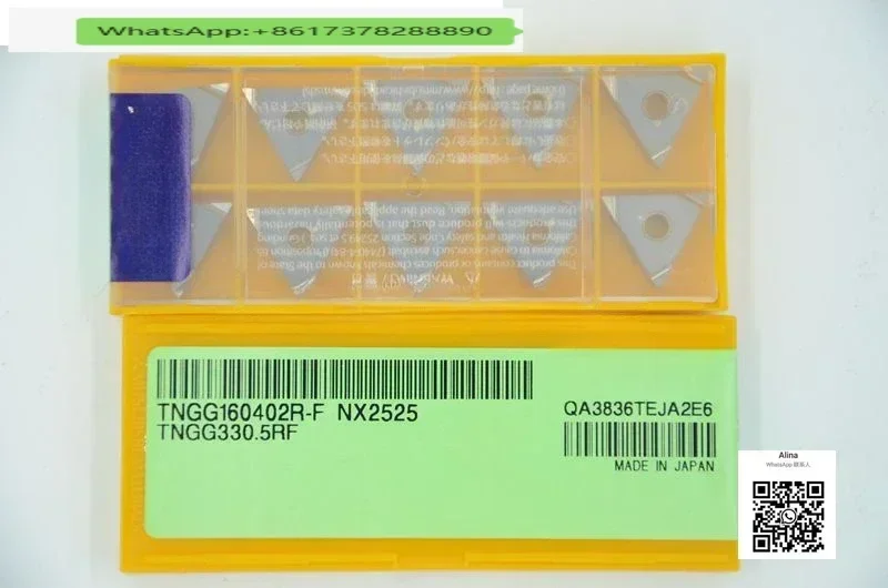 

10pcs Spot original genuine TNGG160402R-F NX2525 Japanese R0.2 angle precision turning steel blade