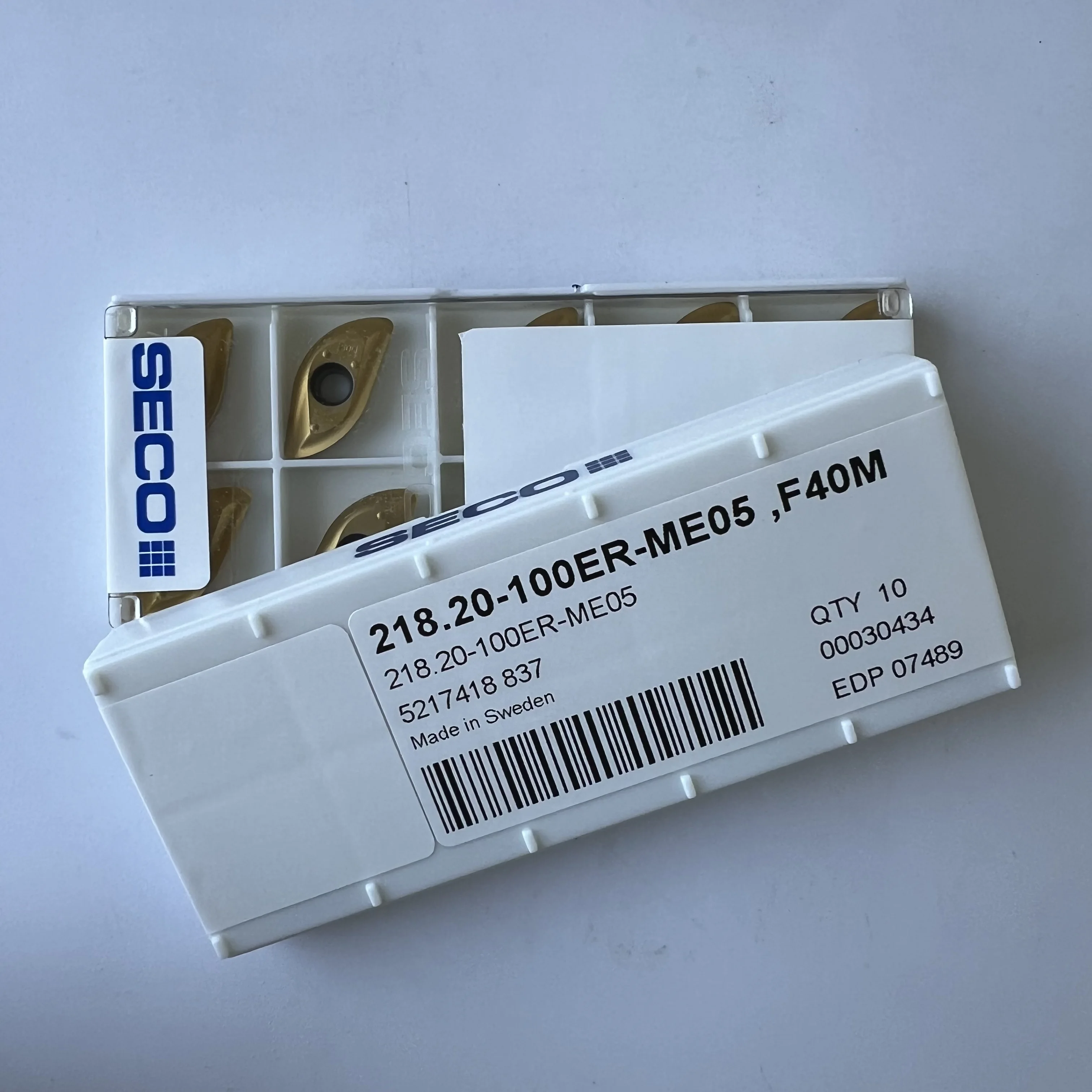 

Hard alloy cutting blades 218.20-100ER-ME05,F40M