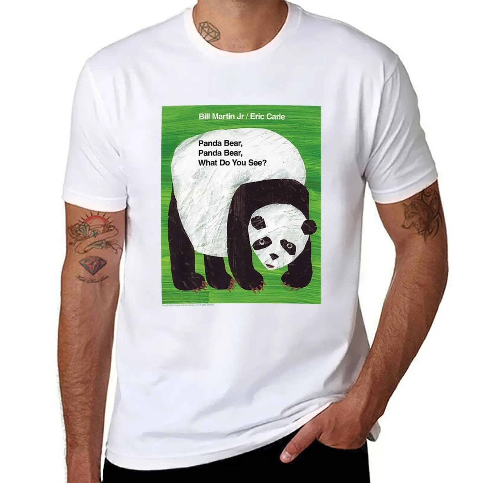 

Eric Carle Panda Bear What Do You See T-Shirt t shirt man luxury t shirt men 100% cotton luxury brand T-Shirt