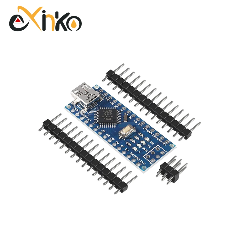 1–10 Stück Nano 3.0 mit dem Bootloader-kompatiblen Controller CH340 USB-Treiber Mini / Typ-C / Micro 16 MHz ATMEGA328P für Arduino