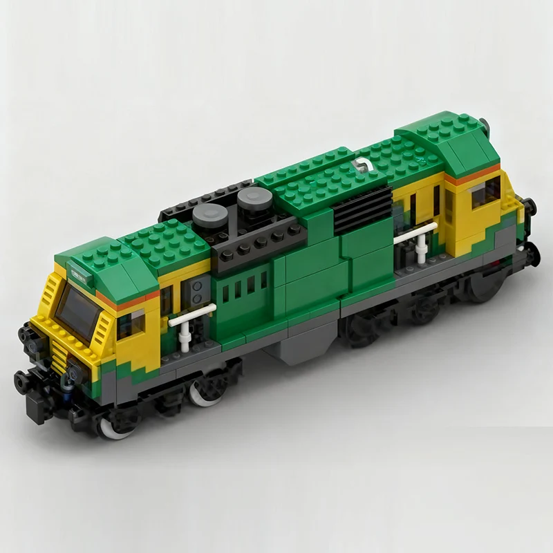 Modelo de coche urbano MOC, ladrillos de construcción Clase 70, locomotora diésel, tren, tecnología Modular, regalos, vacaciones, montar, juguetes para niños, traje