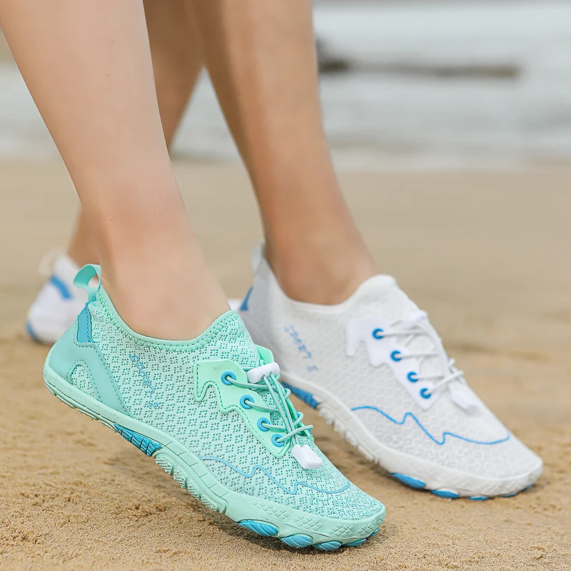 2024Women Barefoot Shoes Water Sports Outdoor Beach Swimming Aqua Shoes Couple Gym Running FootwearSzybkoschnące buty sportowe