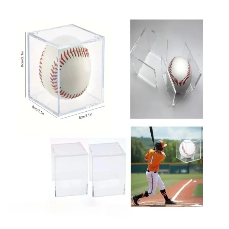 

2 шт. акриловые подставки для бейсбола, хранилище для софтбола и стеллажи для демонстрации (показаны на картинке только для демонстрации)