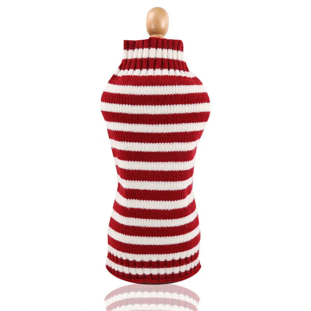 

Striped Sweater Small Pet Clothes Christmas for Costumes Dog Holiday Sweaters Winter