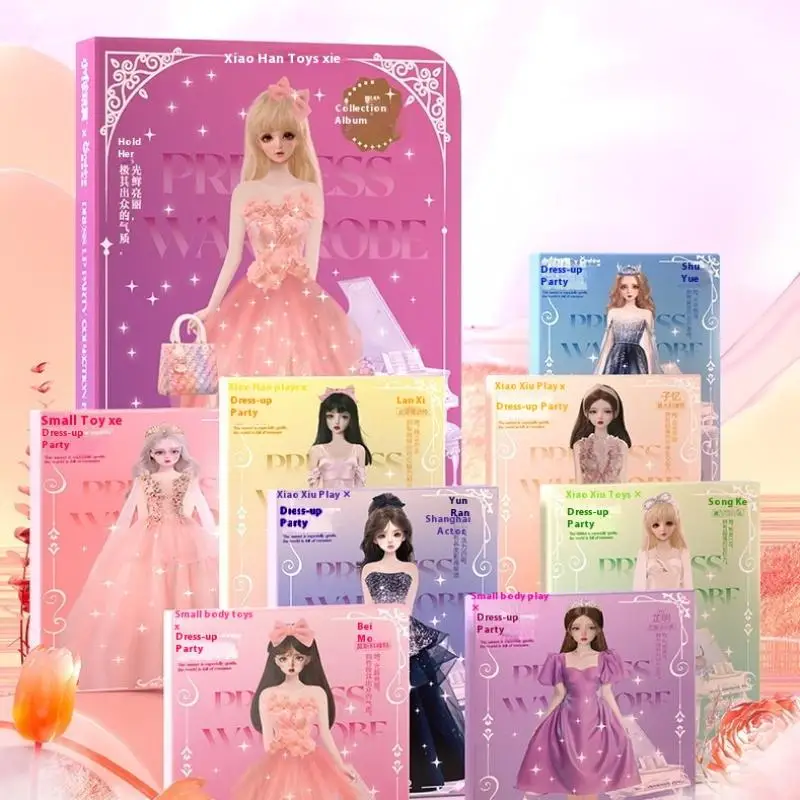 1세트 만화 핸드북 DIY 귀여운 공주 책 무절단 종이 인형 집 소녀 DIY 장난감 반복 놀이 종이 인형 조용한 책