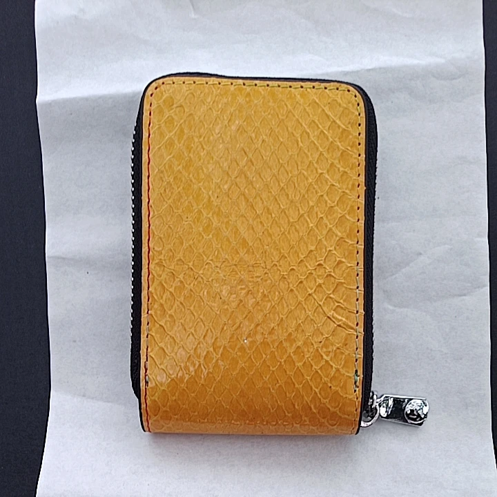 

Новые модные деловые мужские и женские кошельки, держатели для карт и удостоверений личности, кожа питона, короткий кошелек-органайзер, кошелек с держателем для карт