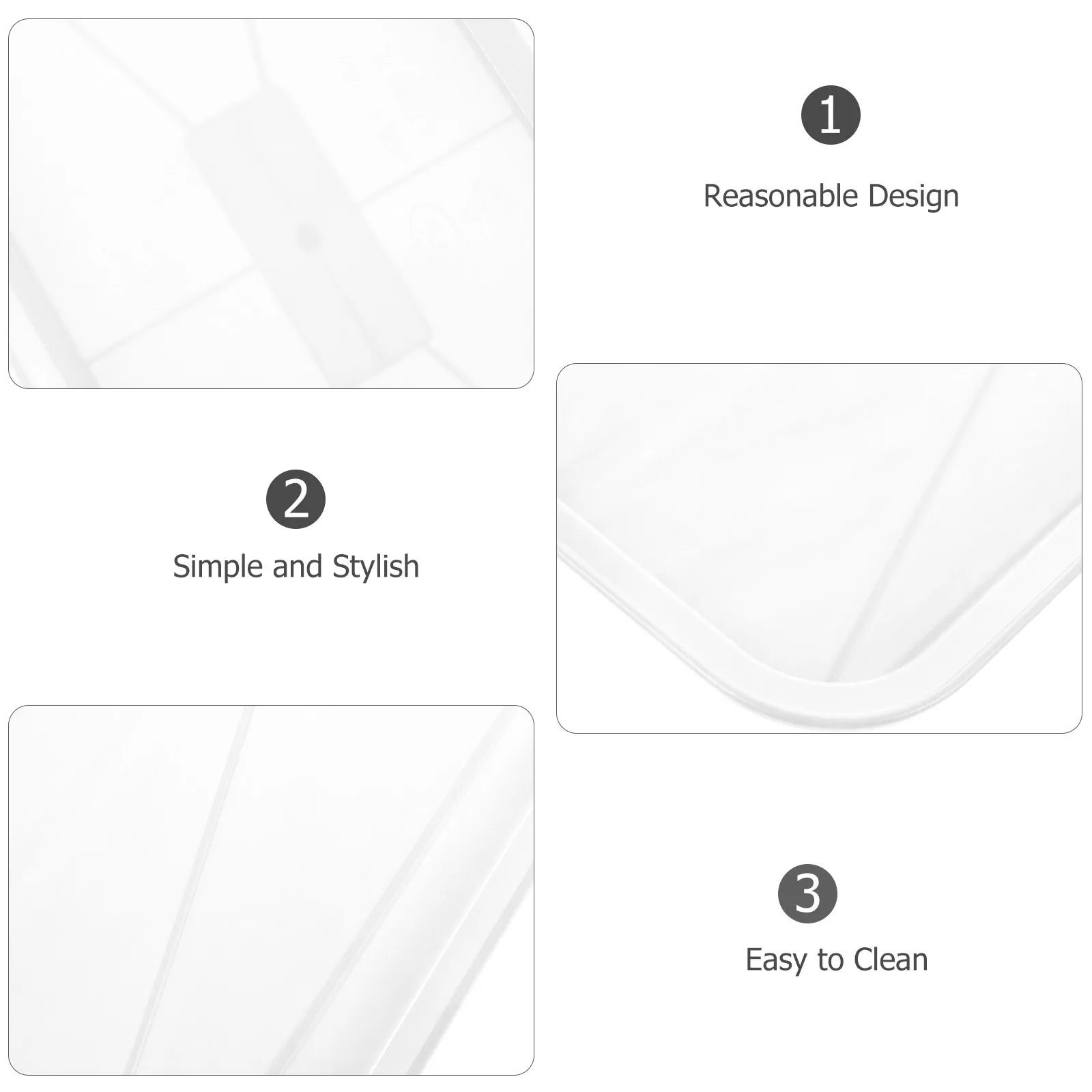 

10Pcs Plastic Plant Saucer Rectangular Design Long Lasting Bonsai Tray Indoor Outdoor Use Soil Water Retainer Plant Saucer