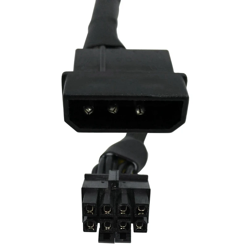 Heißer TTKK 10 Pcs LP4 Molex Stecker Auf CPU 8 Pin (4 + 4) EPS-12V Power Adapter Konverter Ärmeln Kabel 13-Zoll (33 cm)