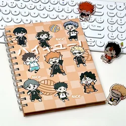 Anime Haikyuu!! Shoyo Hinata diario Cosplay libro a spirale con copertina rigida quaderno a fogli mobili materiale scolastico per cartoni animati blocco note per studenti