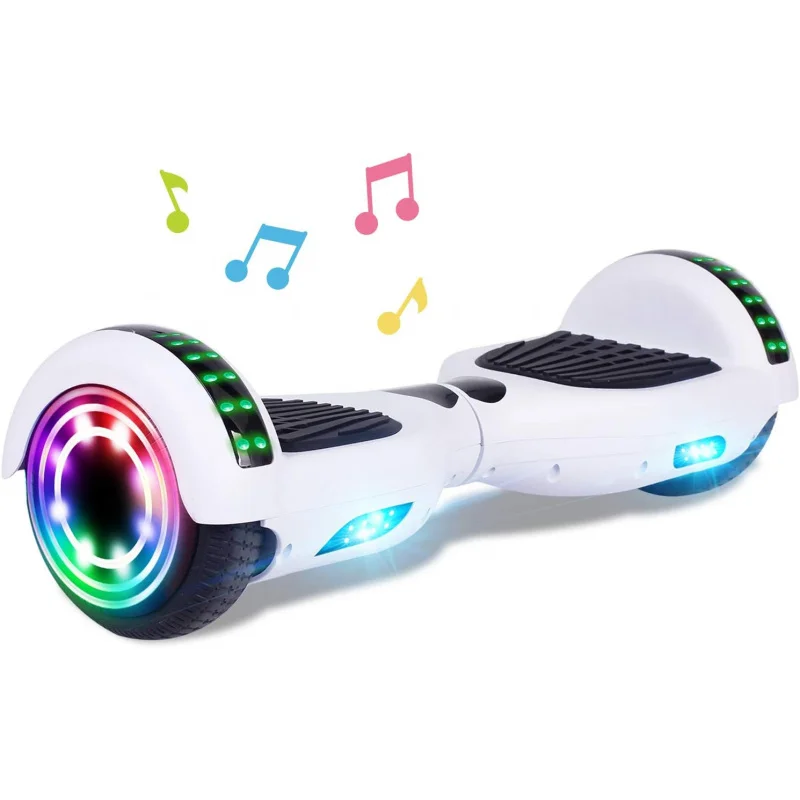 Scooter with corlorful LED lights, 6.5 wheels, dual 300W motor scooter Kids Girls boys adults, all ages