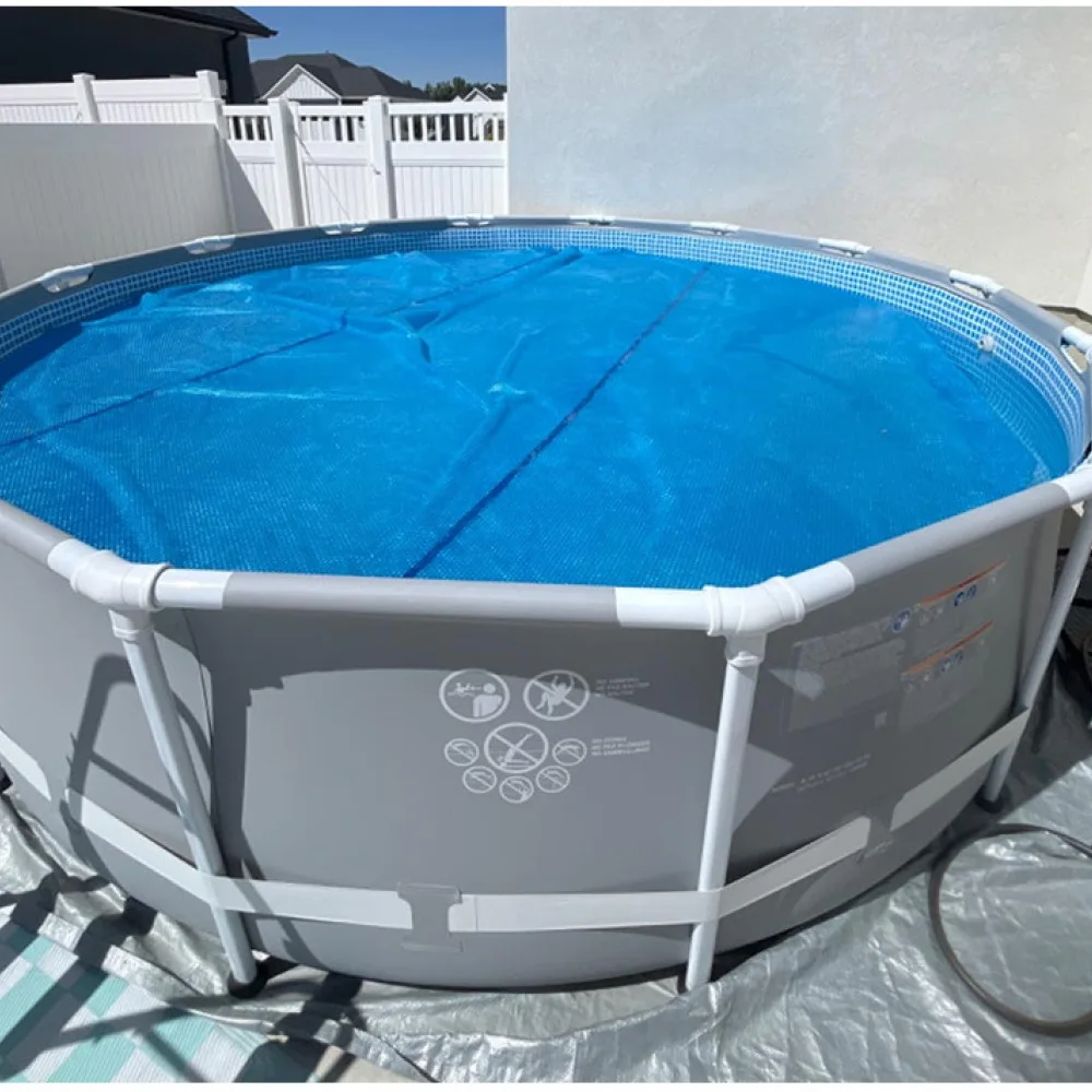 Outdoor Spa Bath Tub Thermal Cover PE Bubble Insulation Film Dustproof Protector Solar Blanket For Swimming Pools