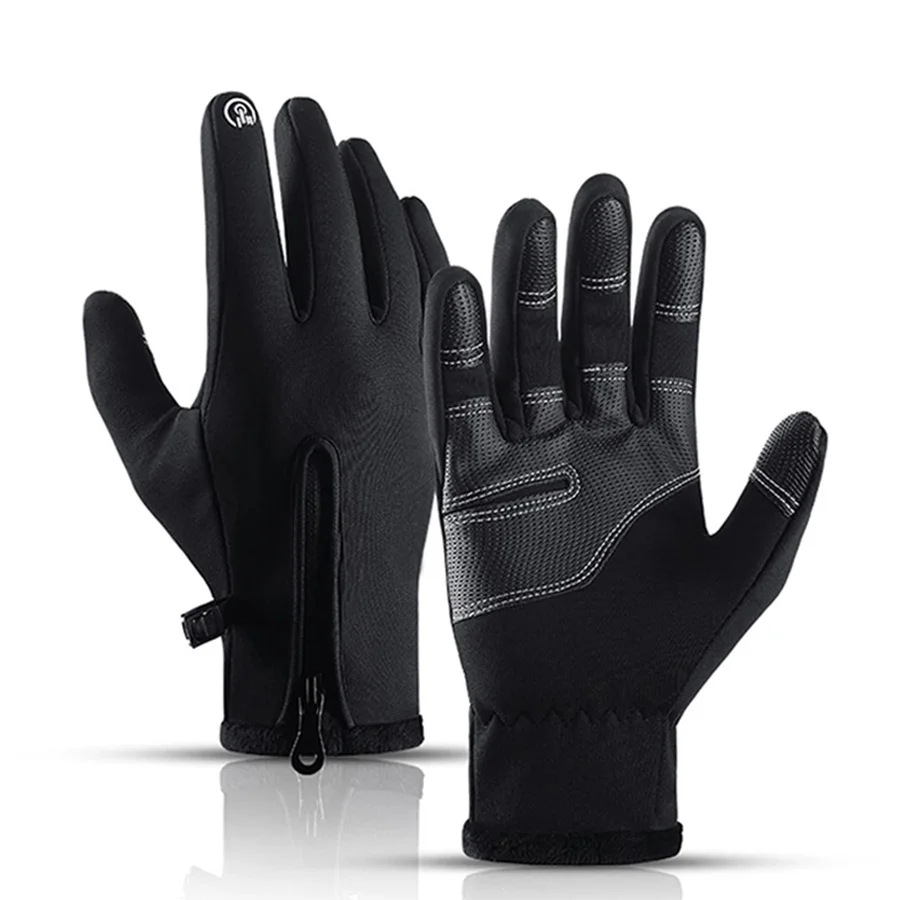 Winter Outdoor Motorcycle Riding Gloves With Touch Screen And Velvet Riding Gloves, Hiking And Skiing Warm Gloves