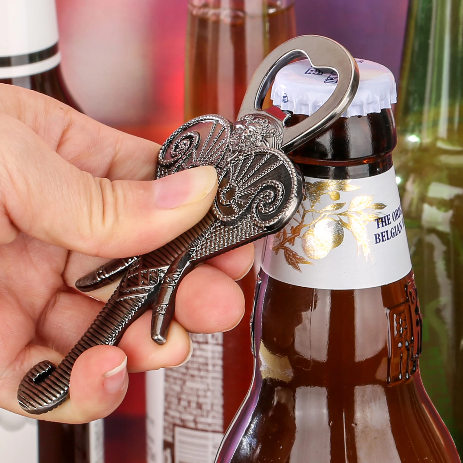 

LKKCHER Elephant Nose Corkscrew for Men Creativity Elephant Beer Bottle Opener with Gift Box for Women Kitchen Bar Accessories