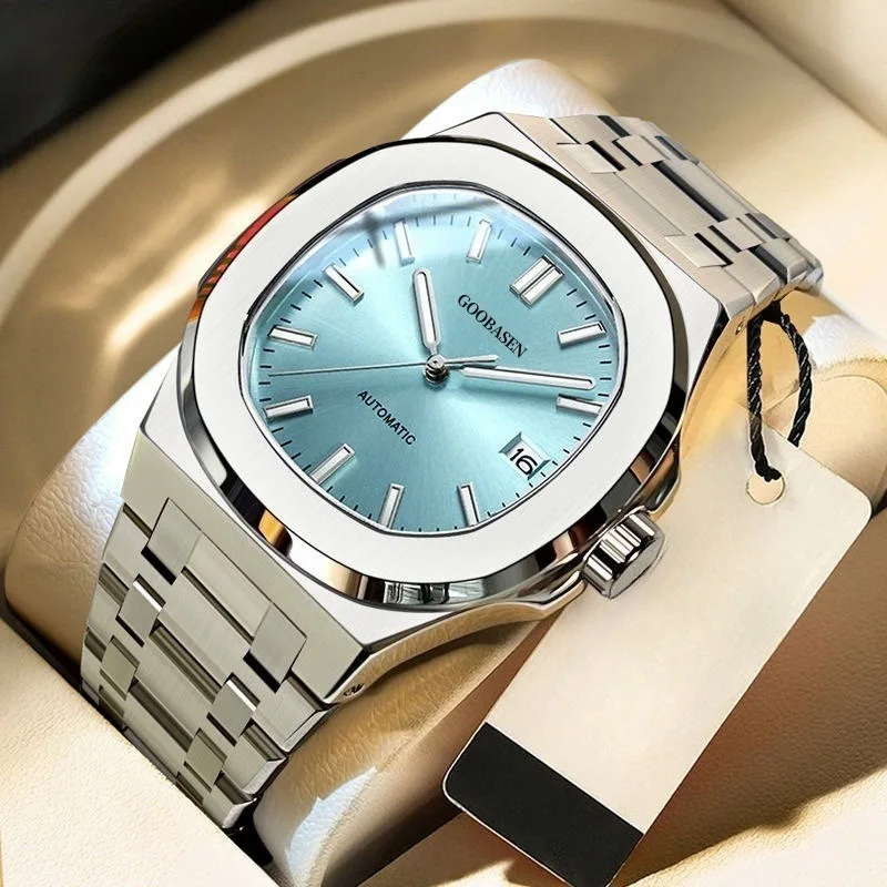 

Новые военные роскошные деловые мужские наручные часы, водонепроницаемые светящиеся квадратные мужские часы с датой, кварцевые часы из нержавеющей стали, подарки