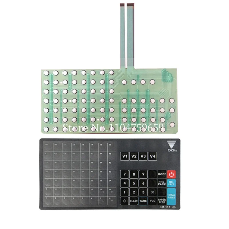 تراكب لوحة المفاتيح SM100 SM110 الجديد مع الدائرة لـ Digi Sm100PCS PLUS مقياس إلكتروني النسخة الإنجليزية