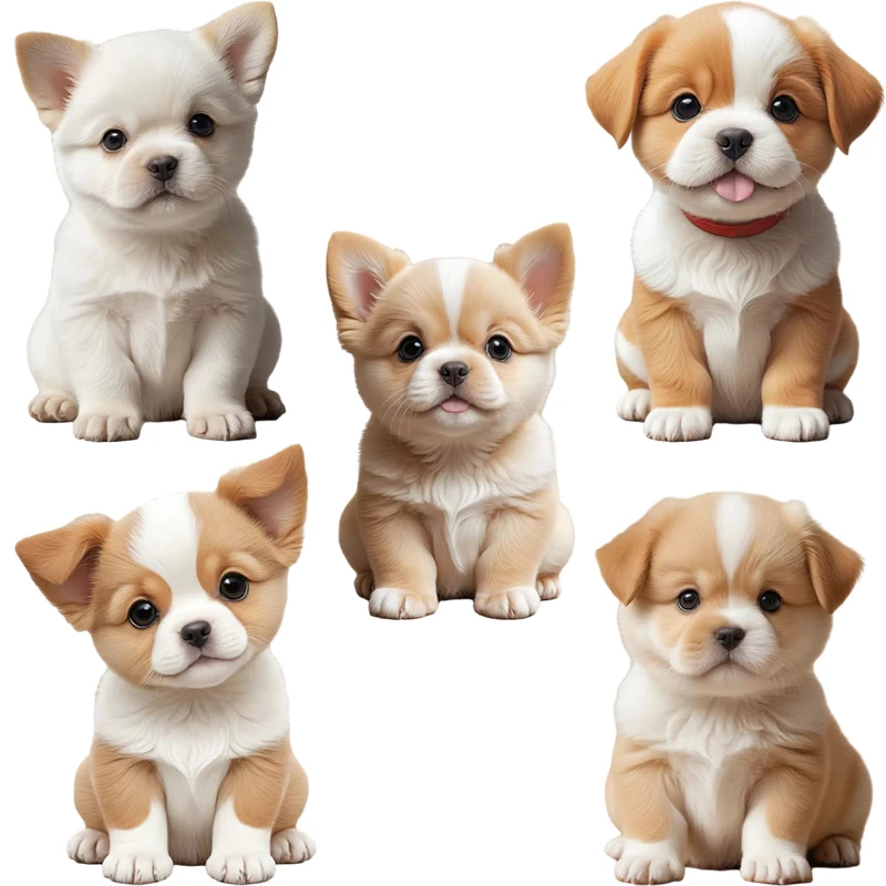 Three Ratels CV189 Cute cartoon puppy stickers for children's bedroom decoration toilet decals personalized car stickers