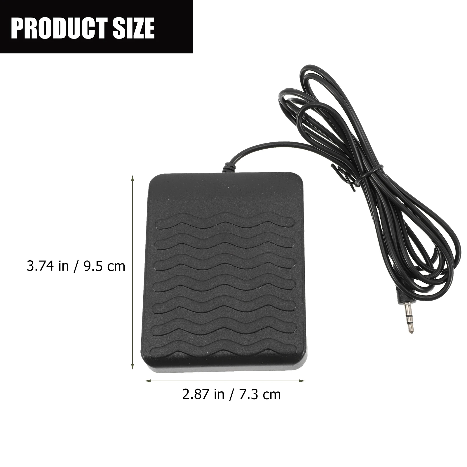 

Piano Pedal Universal Piano-style Sustain Foot Non-slip Sustaining for Keyboard Black Accessories