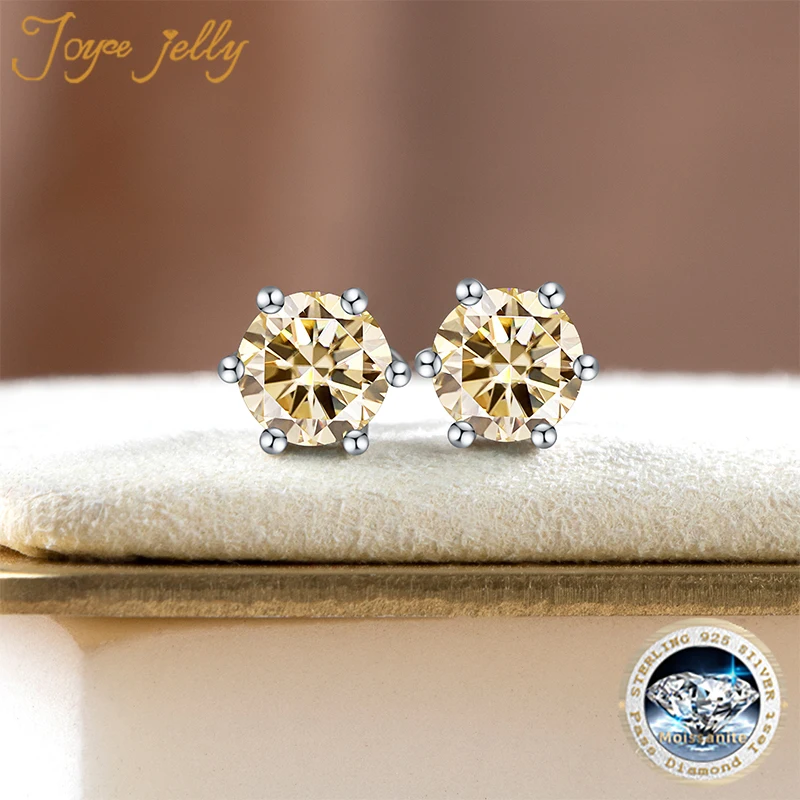 JoyceJelly Moissanit Schmuck-Set mit 1CT D Farbe VVS 3EX Moissanit Stein Pass Diamant Test Hochzeit Luxus edlen Schmuck Geschenk – Detail 17