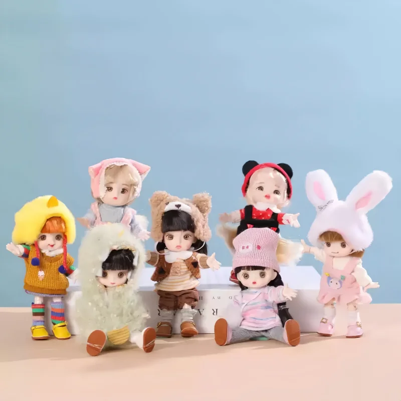 

Lejier 13cm OB11 Doll Q Cute BJD Decorations are interchangeable and can be used for hands on girls toys gift new items in stock