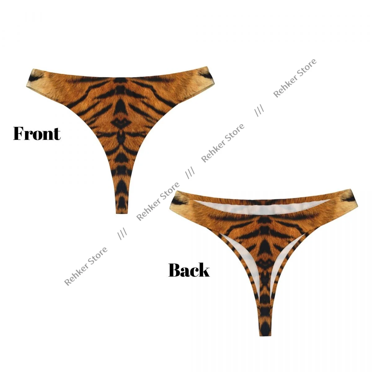 Calcinha sexy padrão de pele de tigre tangas roupa interior feminina lingerie respirável g-string