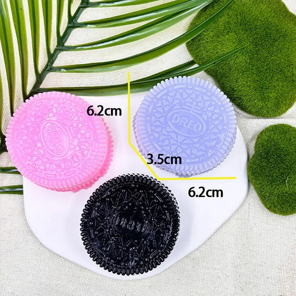 1Pcs Durable New Fidget Biscuit Pinching Toy Big Oreo Stress Relief Squeeze Dessert Toy Silicone Super Soft Stress Relief Toy