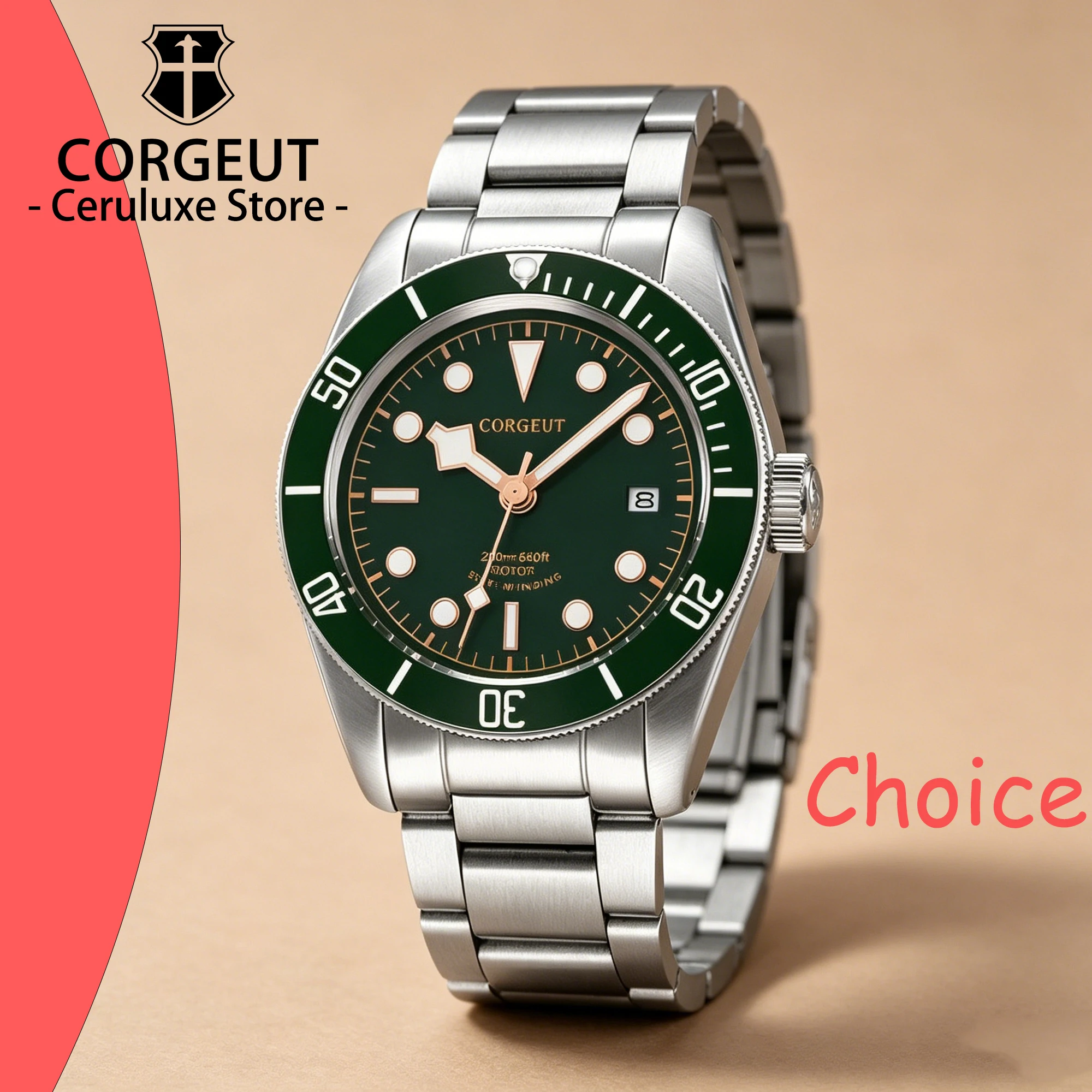 Luxury Watch Grade - CORGEUT 41mm NH35 자동 기계식 20Bar