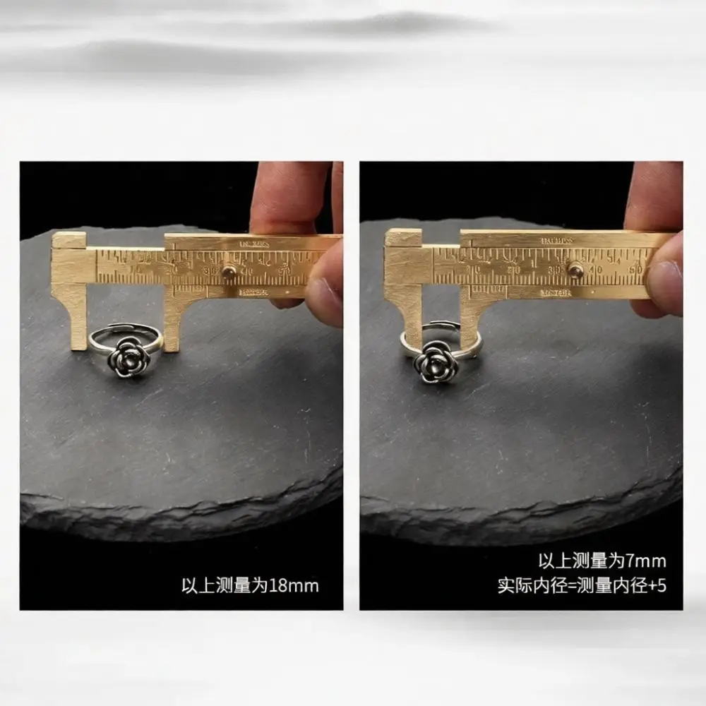 Pure Copper Digital Caliper High Accuracy Measuring Instrument For Industrial Craftsmanship Jewelry Walnut Mini Gauge
