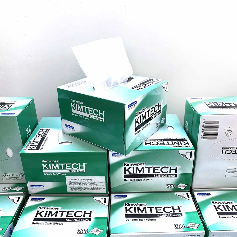 

Optical Fiber End Face Wipe Paper 280 PCS/Pack Fiber Cleaning Paper Packes KIMTECH Dust-Free Paper Anti-Static Wipe