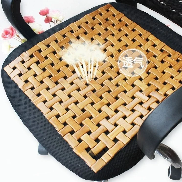 Summer Cooling Bamboo Mat Sofa Cushion Office Chair Pad Car Computer Chair  Pad Mahjong Stainless Steel Rectangular Mat