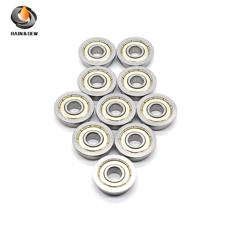 

10pcs 3D Printer Accessories Parts F623 ZZ Flange Bushing Ball Bearings F623ZZ 3*10*4mm Pulley Bearing Guide Wheel