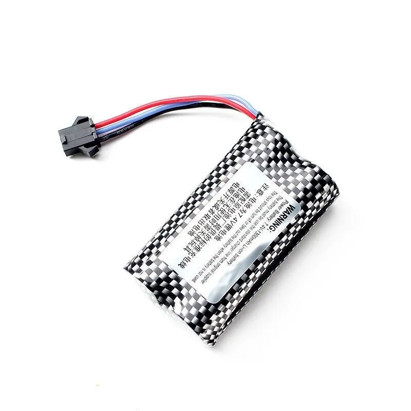 7.4V large lithium rechargeable battery 1300mAh off-road vehicle deformation car rechargeable battery SM3P SM + XH3P