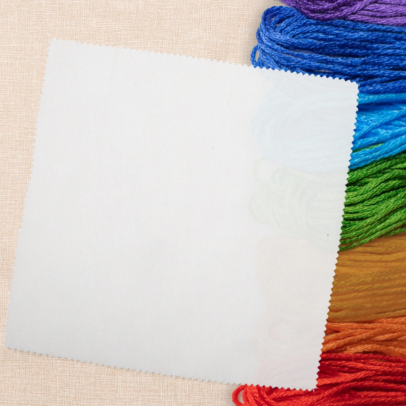 

10pcs Cotton Embroidery Fabric For Diy Stitching Cross Sewing Projects Soft White Cloth Handicraft Supplies Creative Decor